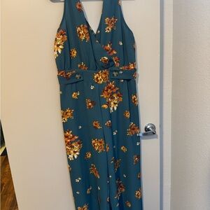 Xhilaration Teal Floral Dress